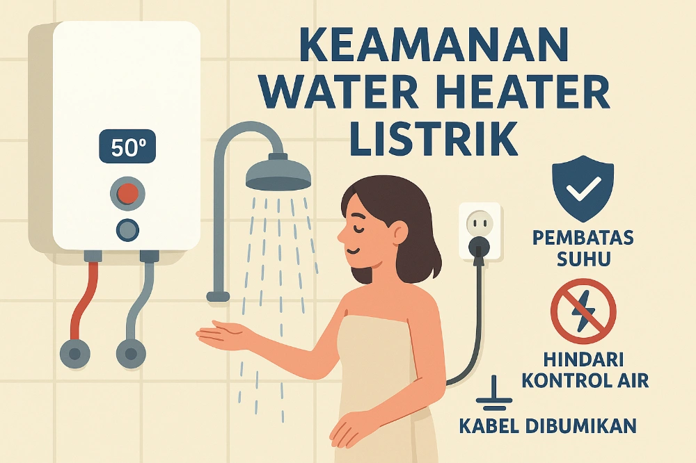 6 Panduan Keamanan Water Heater Listrik untuk Keluarga dengan Anak