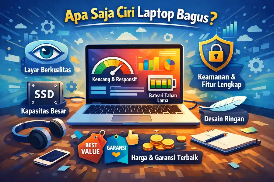Apa Saja Ciri Laptop Bagus? Simak Panduan Lengkap Sebelum Membeli